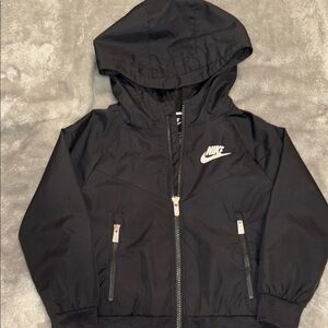 Nike Toddler Black Full-Zip Wind Breaker Kids